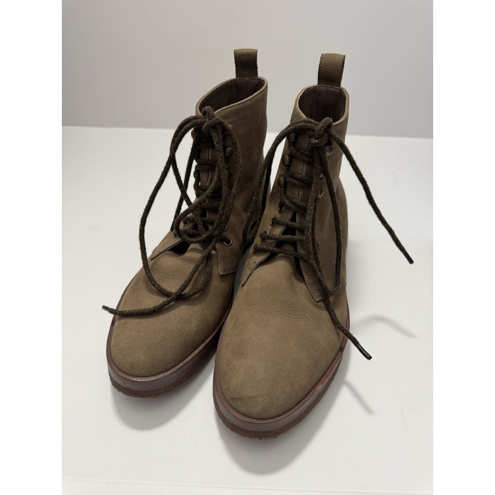 Jenni Kayne Women's Size 40/US 10 Brown Leather Lace Up Boots